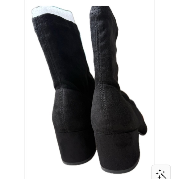 Lulu's Black Heeled Boots - Picture 3 of 5